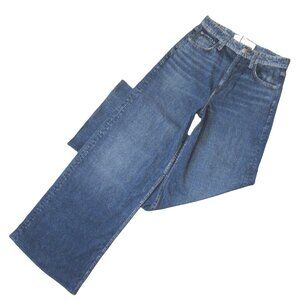 rag & bone Blue Wide-Leg Denim Jeans